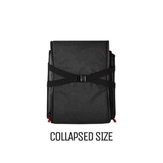 Carbon_38L_Collapsible_Buffle_Bag_Rucksack_schwarz_collabpsed