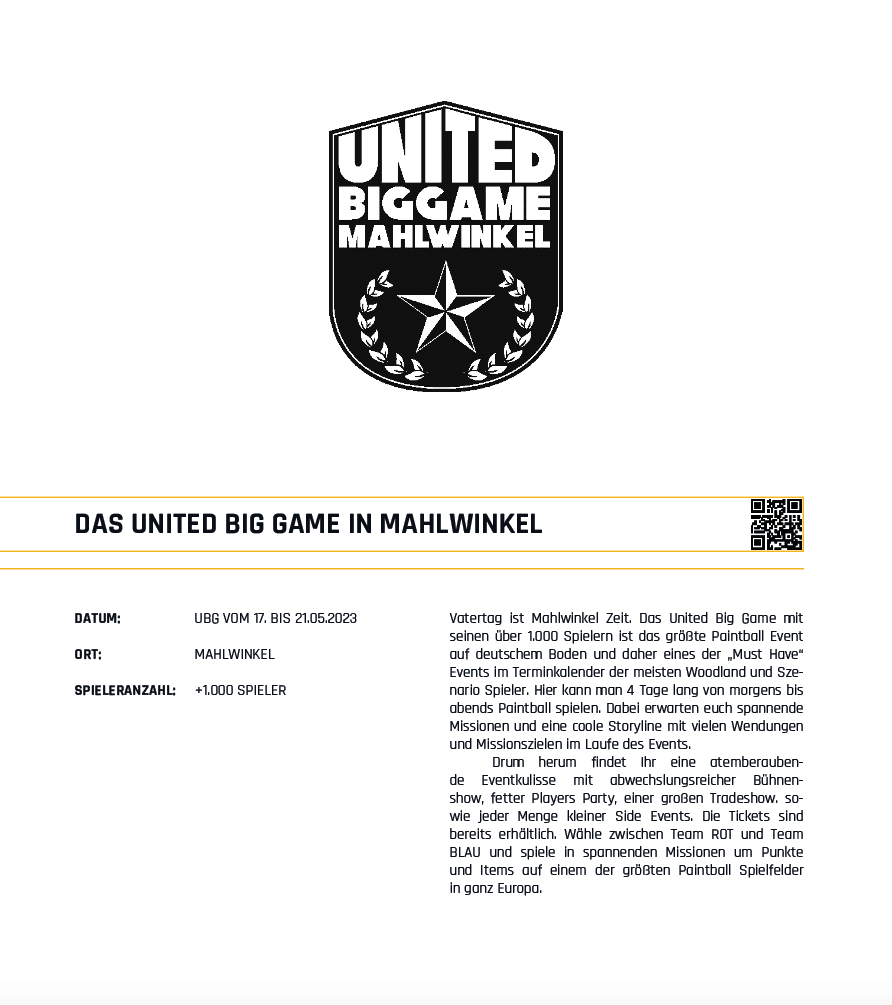 United Big Game - UBG Mahlwinkel