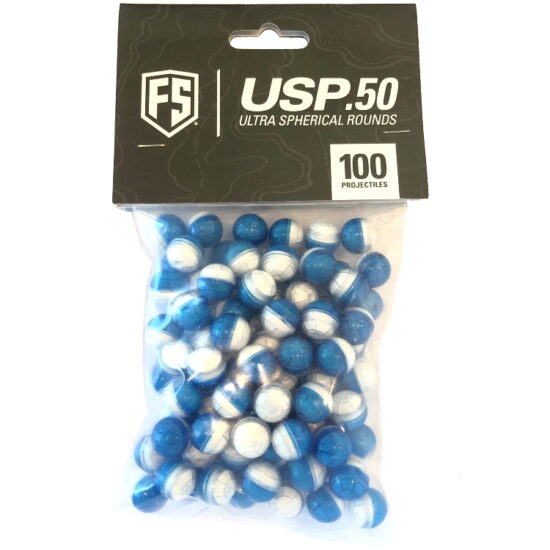 First_Strike_USP_Powderballs_Cal_50 _100_Schuss_blau_klar