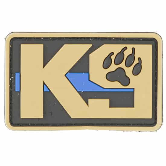 Paintball_Airsoft_PVC_Klettpatch_k9_braun