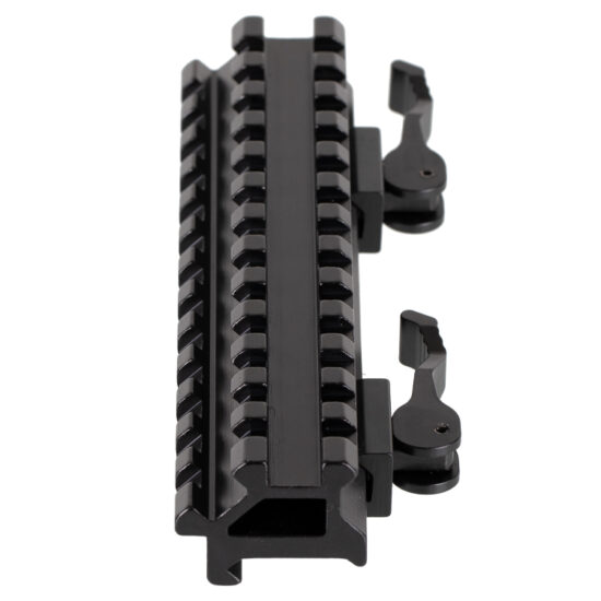 Weaverschiene_Weaverrail_Visier_Erhoehung_mit_45_Grad_Offset_incl_Schnellspanner_14cm_top