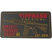 Paintball_Airsoft_PVC_Klettpatch_Tippmann_Tactical_AOG_schwarz